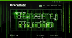 Desktop Screenshot of binaryaudio.com
